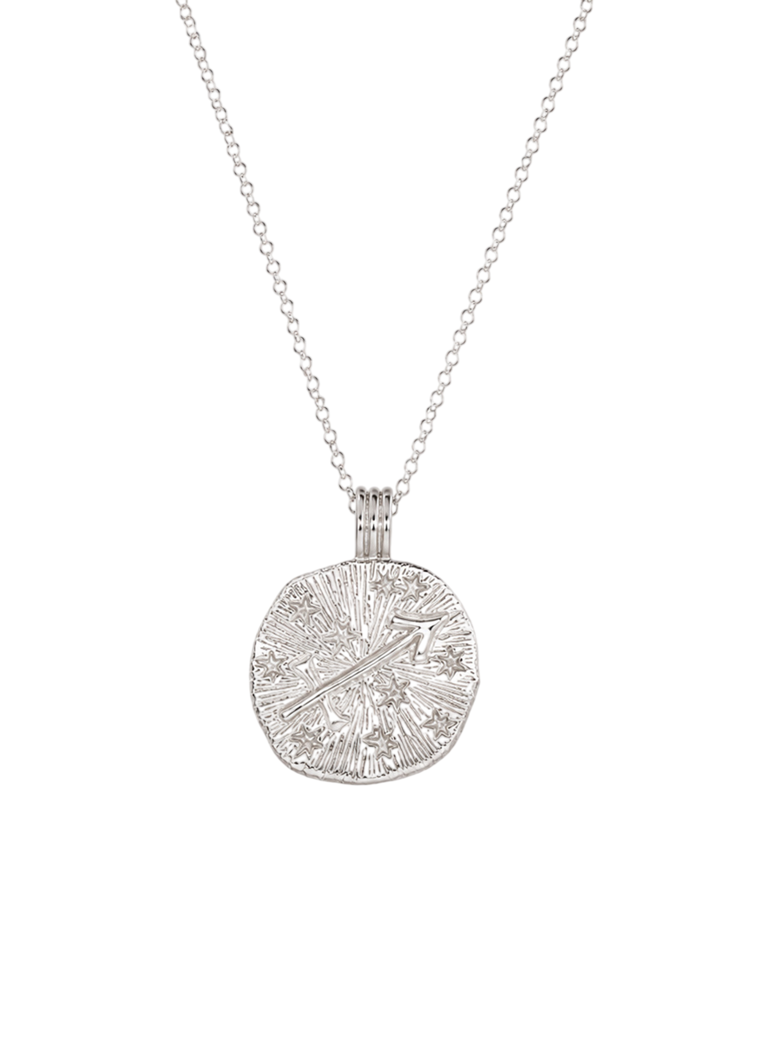 Sun in sagittarius necklace - sterling silver